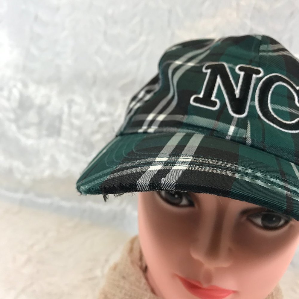 Emerald Isle NC fitted baseball Hat Plaid - Picture 3 of 6